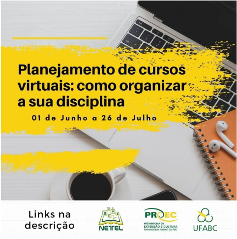Divulgação curso PCV 2021 Fonte: Moodle UFABC